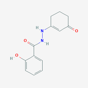 molecular formula C13H14N2O3 B5153986 2-hydroxy-N'-(3-oxo-1-cyclohexen-1-yl)benzohydrazide 