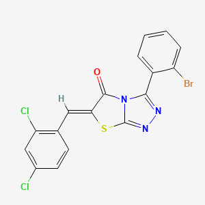 3-(2-bromophenyl)-6-(2,4-dichlorobenzylidene)[1,3]thiazolo[2,3-c][1,2,4]triazol-5(6H)-one