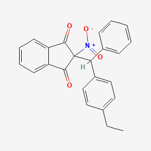molecular formula C24H19NO4 B5154038 2-[(4-ethylphenyl)(phenyl)methyl]-2-nitro-1H-indene-1,3(2H)-dione 