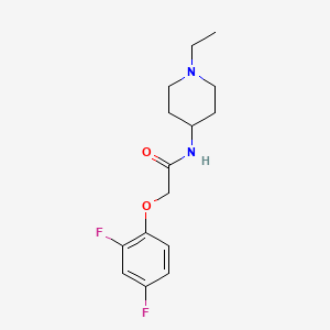molecular formula C15H20F2N2O2 B5154070 2-(2,4-difluorophenoxy)-N-(1-ethyl-4-piperidinyl)acetamide 