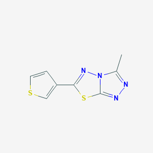 molecular formula C8H6N4S2 B5154090 3-methyl-6-(3-thienyl)[1,2,4]triazolo[3,4-b][1,3,4]thiadiazole 