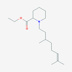 molecular formula C18H33NO2 B5154116 ethyl 1-(3,7-dimethyl-6-octen-1-yl)-2-piperidinecarboxylate 