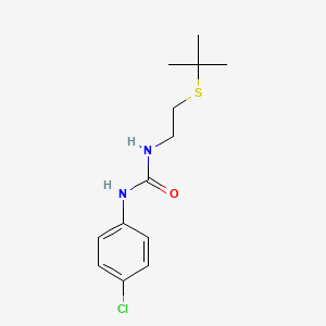 molecular formula C13H19ClN2OS B5154122 N-[2-(tert-butylthio)ethyl]-N'-(4-chlorophenyl)urea 