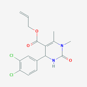 molecular formula C16H16Cl2N2O3 B5154148 allyl 4-(3,4-dichlorophenyl)-1,6-dimethyl-2-oxo-1,2,3,4-tetrahydro-5-pyrimidinecarboxylate 