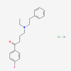 molecular formula C20H25ClFNO B5154168 4-[ethyl(2-phenylethyl)amino]-1-(4-fluorophenyl)-1-butanone hydrochloride 