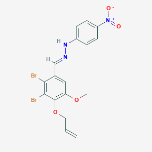 4-(Allyloxy)-2,3-dibromo-5-methoxybenzaldehyde {4-nitrophenyl}hydrazone