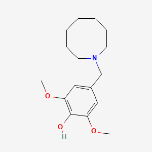 molecular formula C16H25NO3 B5154255 4-(1-azocanylmethyl)-2,6-dimethoxyphenol 