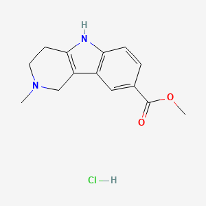 molecular formula C14H17ClN2O2 B5154355 methyl 2-methyl-2,3,4,5-tetrahydro-1H-pyrido[4,3-b]indole-8-carboxylate hydrochloride 