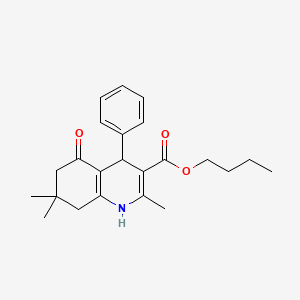 molecular formula C23H29NO3 B5154405 butyl 2,7,7-trimethyl-5-oxo-4-phenyl-1,4,5,6,7,8-hexahydro-3-quinolinecarboxylate 