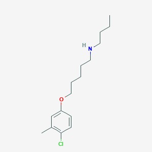 molecular formula C16H26ClNO B5154423 N-butyl-5-(4-chloro-3-methylphenoxy)-1-pentanamine 