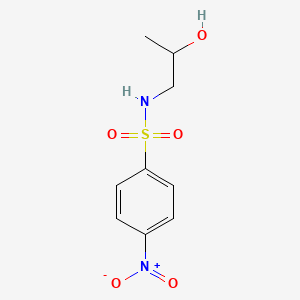 molecular formula C9H12N2O5S B5154529 N-(2-hydroxypropyl)-4-nitrobenzenesulfonamide 