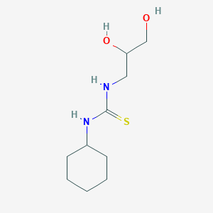 molecular formula C10H20N2O2S B5154551 N-cyclohexyl-N'-(2,3-dihydroxypropyl)thiourea 