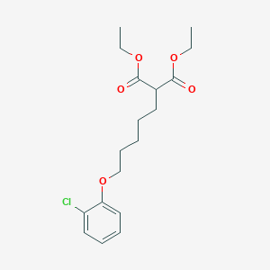 molecular formula C18H25ClO5 B5154581 diethyl [5-(2-chlorophenoxy)pentyl]malonate 