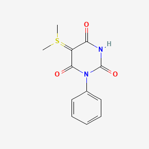 5-(dimethylsulfonio)-2,6-dioxo-1-phenyl-1,2,3,6-tetrahydro-4-pyrimidinolate