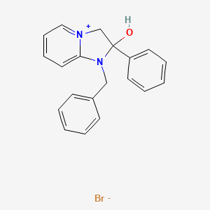 molecular formula C20H19BrN2O B5154626 1-benzyl-2-hydroxy-2-phenyl-2,3-dihydro-1H-imidazo[1,2-a]pyridin-4-ium bromide 