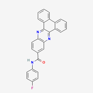 molecular formula C27H16FN3O B5154647 N-(4-fluorophenyl)dibenzo[a,c]phenazine-11-carboxamide 