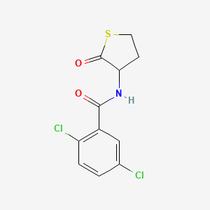 molecular formula C11H9Cl2NO2S B5154673 2,5-dichloro-N-(2-oxotetrahydro-3-thienyl)benzamide 