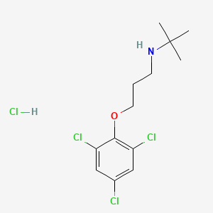 molecular formula C13H19Cl4NO B5154715 N-(tert-butyl)-3-(2,4,6-trichlorophenoxy)-1-propanamine hydrochloride 