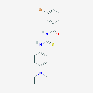 molecular formula C18H20BrN3OS B5154718 3-bromo-N-({[4-(diethylamino)phenyl]amino}carbonothioyl)benzamide 