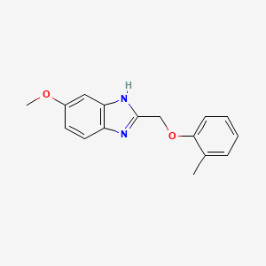 molecular formula C16H16N2O2 B5154737 5-methoxy-2-[(2-methylphenoxy)methyl]-1H-benzimidazole CAS No. 1018126-82-3
