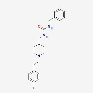 molecular formula C22H28FN3O B5154794 N-benzyl-N'-({1-[2-(4-fluorophenyl)ethyl]-4-piperidinyl}methyl)urea 