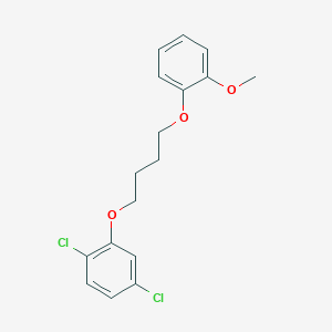 molecular formula C17H18Cl2O3 B5154879 1,4-dichloro-2-[4-(2-methoxyphenoxy)butoxy]benzene 