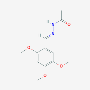 molecular formula C12H16N2O4 B515489 N'-(2,4,5-trimethoxybenzylidene)acetohydrazide 