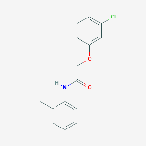 molecular formula C15H14ClNO2 B5154901 2-(3-chlorophenoxy)-N-(2-methylphenyl)acetamide 