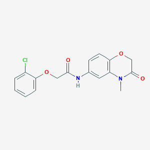 molecular formula C17H15ClN2O4 B5154948 2-(2-chlorophenoxy)-N-(4-methyl-3-oxo-3,4-dihydro-2H-1,4-benzoxazin-6-yl)acetamide 