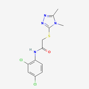 molecular formula C12H12Cl2N4OS B5154956 N-(2,4-dichlorophenyl)-2-[(4,5-dimethyl-4H-1,2,4-triazol-3-yl)thio]acetamide 