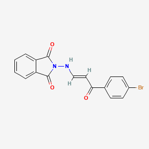 molecular formula C17H11BrN2O3 B5154998 2-{[3-(4-bromophenyl)-3-oxo-1-propen-1-yl]amino}-1H-isoindole-1,3(2H)-dione 