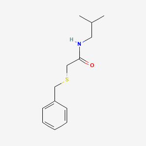 molecular formula C13H19NOS B5155082 2-(benzylthio)-N-isobutylacetamide 