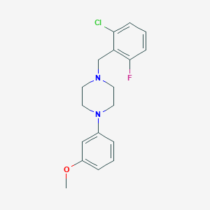 molecular formula C18H20ClFN2O B5155120 1-(2-chloro-6-fluorobenzyl)-4-(3-methoxyphenyl)piperazine 