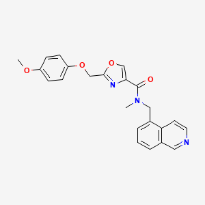 molecular formula C23H21N3O4 B5155124 N-(5-isoquinolinylmethyl)-2-[(4-methoxyphenoxy)methyl]-N-methyl-1,3-oxazole-4-carboxamide 