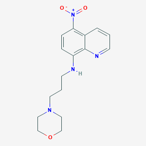 N-[3-(4-morpholinyl)propyl]-5-nitro-8-quinolinamine