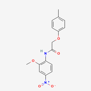 molecular formula C16H16N2O5 B5155222 N-(2-methoxy-4-nitrophenyl)-2-(4-methylphenoxy)acetamide 