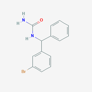 molecular formula C14H13BrN2O B5155261 N-[(3-bromophenyl)(phenyl)methyl]urea 