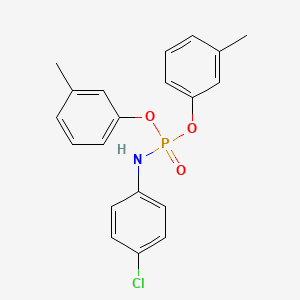 molecular formula C20H19ClNO3P B5155269 bis(3-methylphenyl) (4-chlorophenyl)amidophosphate 