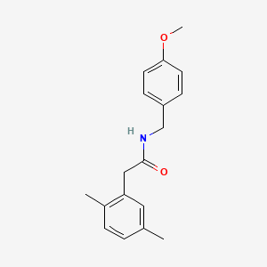 molecular formula C18H21NO2 B5155281 2-(2,5-dimethylphenyl)-N-(4-methoxybenzyl)acetamide 
