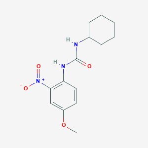 molecular formula C14H19N3O4 B5155313 N-cyclohexyl-N'-(4-methoxy-2-nitrophenyl)urea 