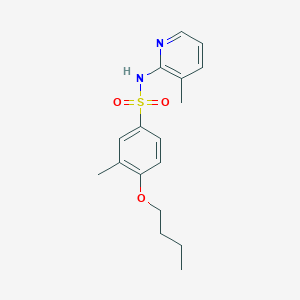 molecular formula C17H22N2O3S B515536 4-butoxy-3-methyl-N-(3-methylpyridin-2-yl)benzene-1-sulfonamide CAS No. 914619-97-9
