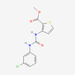 molecular formula C13H11ClN2O3S B5155371 methyl 3-({[(3-chlorophenyl)amino]carbonyl}amino)-2-thiophenecarboxylate 