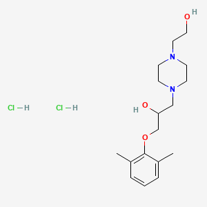 molecular formula C17H30Cl2N2O3 B5155394 1-(2,6-dimethylphenoxy)-3-[4-(2-hydroxyethyl)-1-piperazinyl]-2-propanol dihydrochloride 