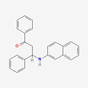 molecular formula C25H21NO B5155419 3-(2-naphthylamino)-1,3-diphenyl-1-propanone 