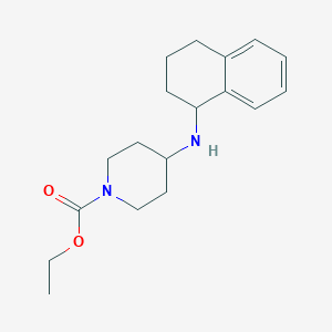 molecular formula C18H26N2O2 B5155458 ethyl 4-(1,2,3,4-tetrahydro-1-naphthalenylamino)-1-piperidinecarboxylate 