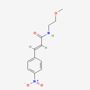 molecular formula C12H14N2O4 B5155459 N-(2-methoxyethyl)-3-(4-nitrophenyl)acrylamide 