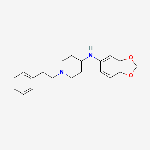 molecular formula C20H24N2O2 B5155473 N-1,3-benzodioxol-5-yl-1-(2-phenylethyl)-4-piperidinamine 