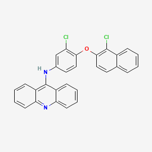 molecular formula C29H18Cl2N2O B5155493 N-{3-chloro-4-[(1-chloro-2-naphthyl)oxy]phenyl}-9-acridinamine 