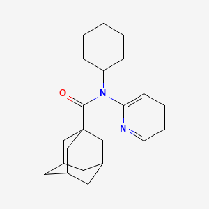 molecular formula C22H30N2O B5155559 N-cyclohexyl-N-2-pyridinyl-1-adamantanecarboxamide 