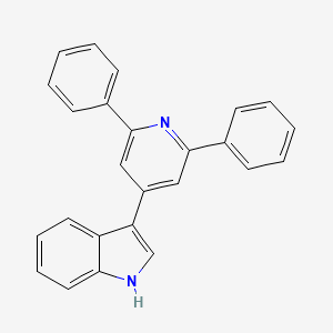 molecular formula C25H18N2 B5155623 3-(2,6-diphenyl-4-pyridinyl)-1H-indole 